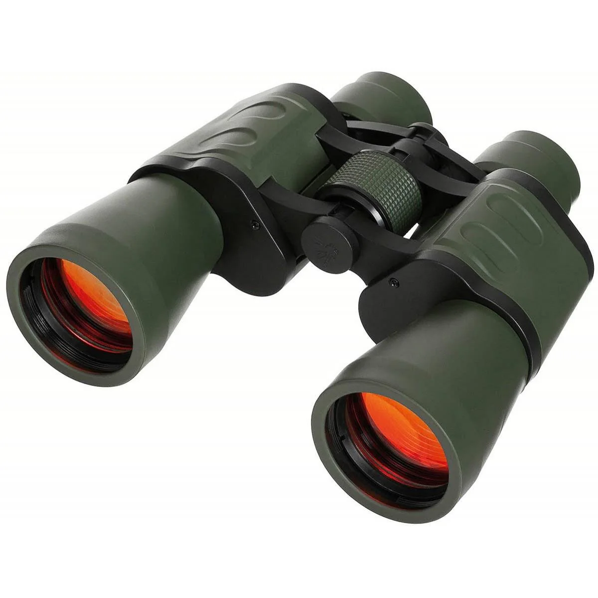 MFH 10×50 Militär taktisk kikare BAK4 Ruby Lens Vikbar OD Grön