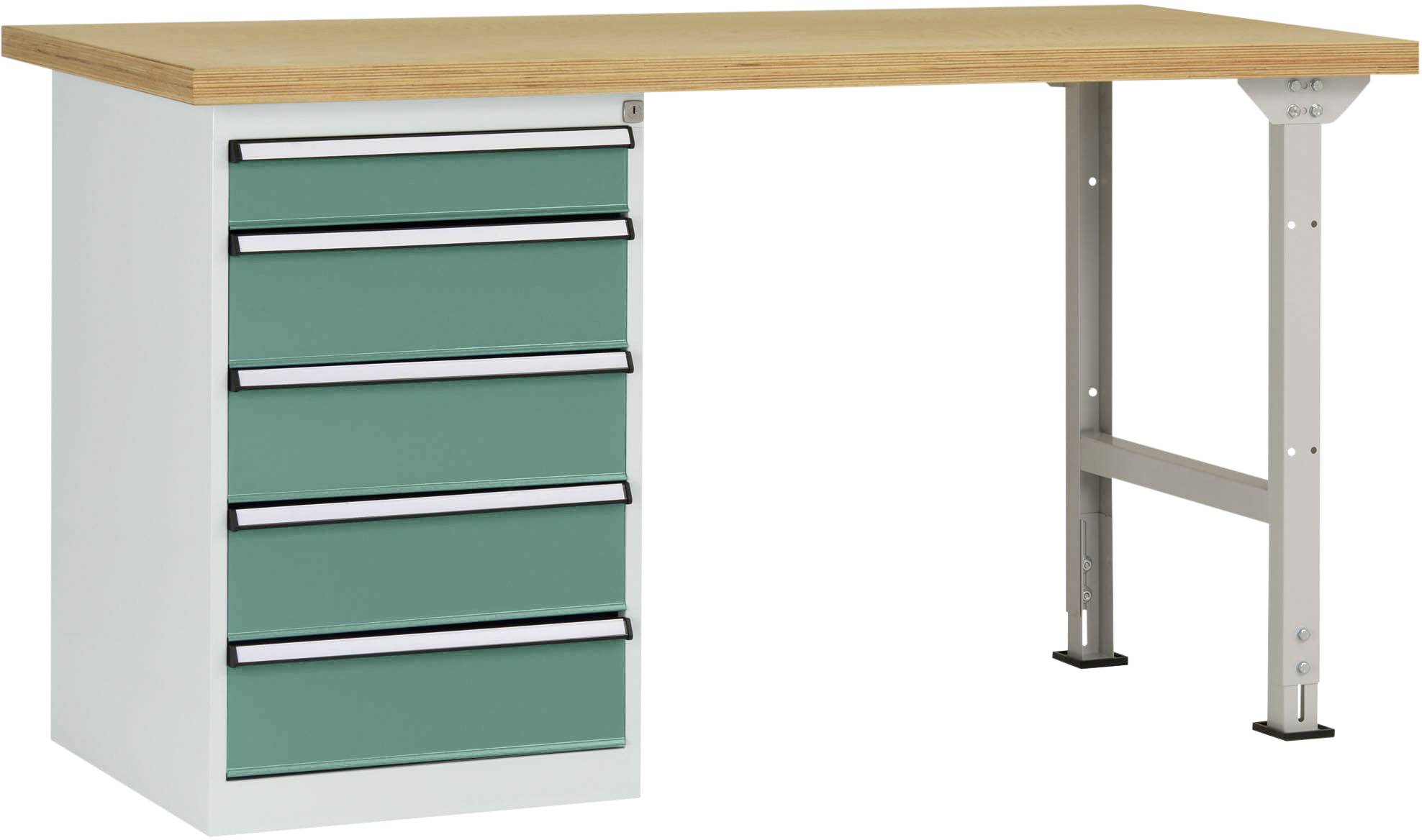 Manuflex WC5104.0001 Arbetsbänksystem Grå, Grön