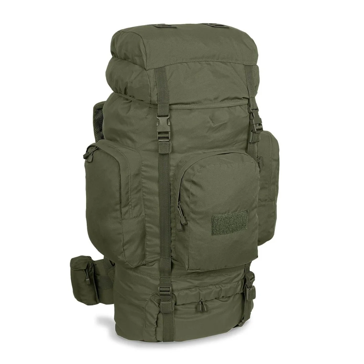 Mil-Tec Recom vandring ryggsäck Taktisk ryggsäck Trekking Daypack Olive 88L stor