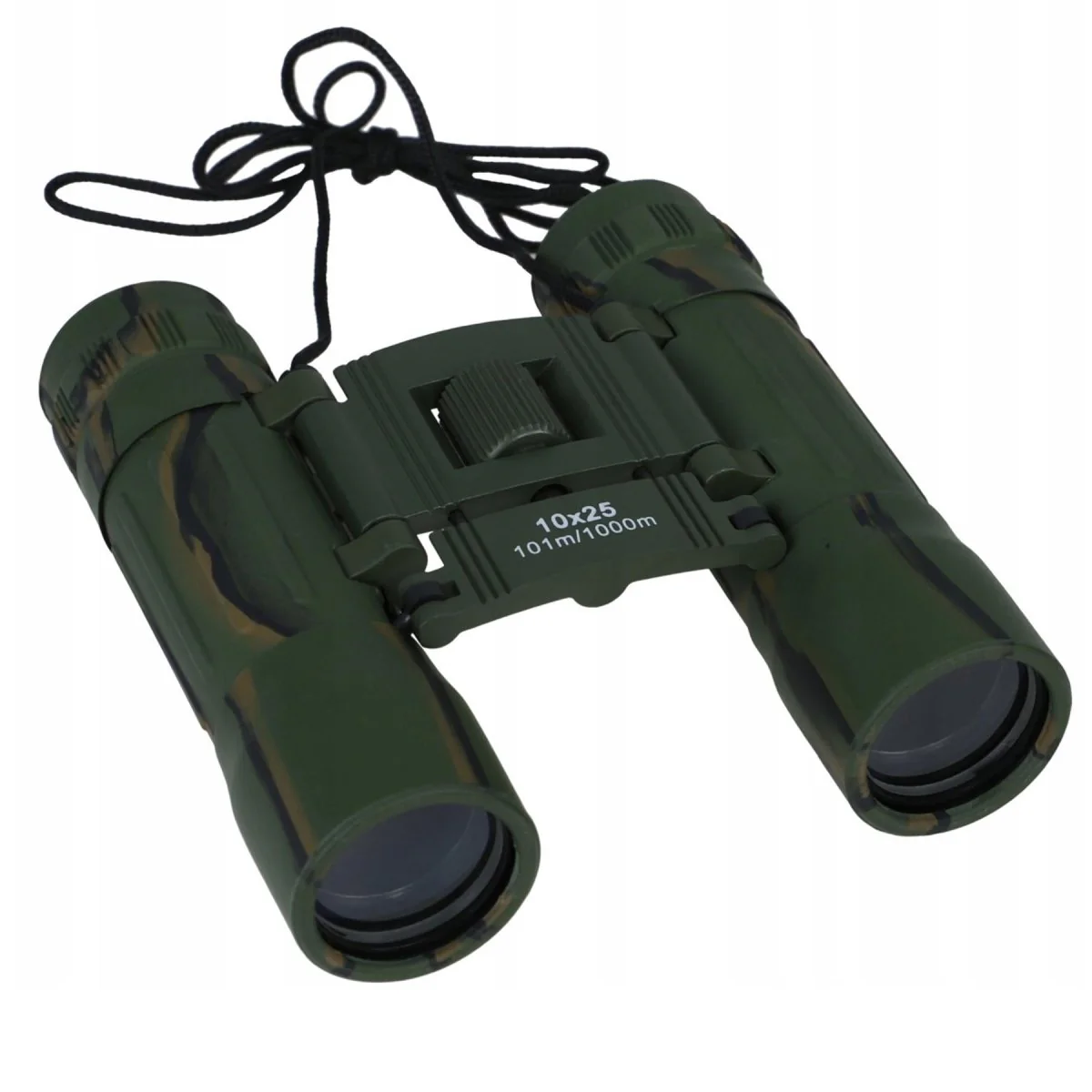 MIL-TEC Compappible Binoculars 10×25 Clear View Protective Nylon Bag Camo