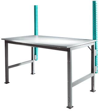 Manuflex ZB3782.5021 Monteringspelare för UNIVERSAL + PROFI standard monteringsbord, brukhöjd 600 mm