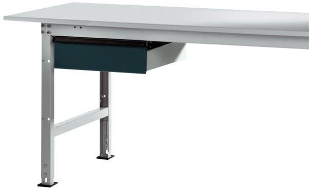 Manuflex AS0006.7016 Låda i antracit RAL 7016, med lås, för bordsdjup 800 mm, BxDxH= 425 x 550 x 135 mm