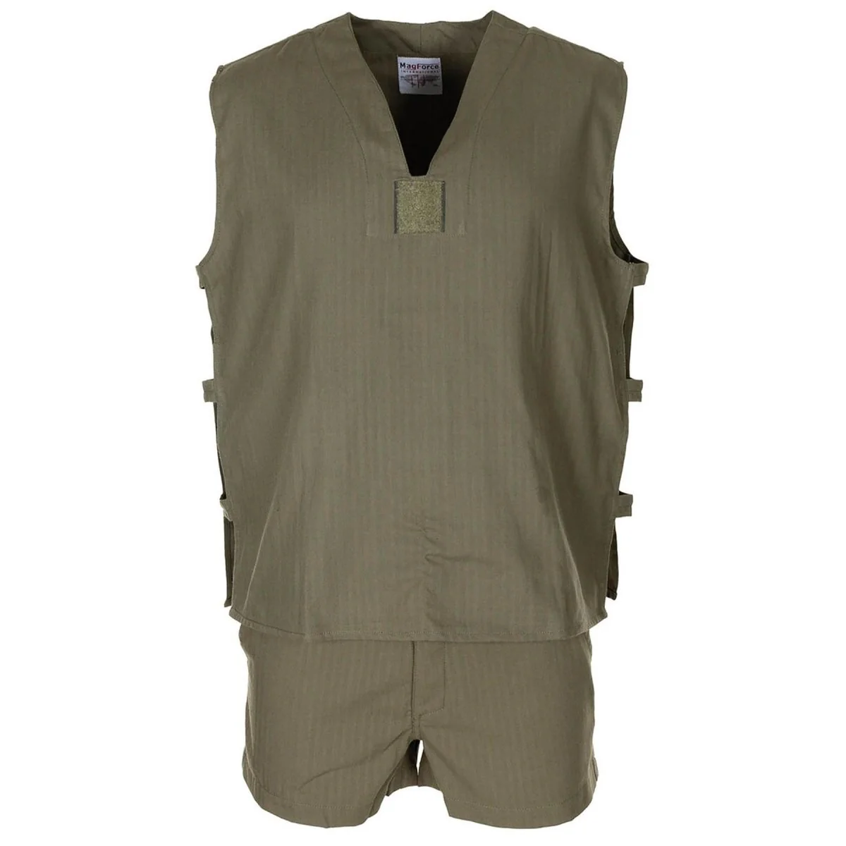 Original French Military Jungle Sleeveless Olive Shirt Tactical Lightweight New