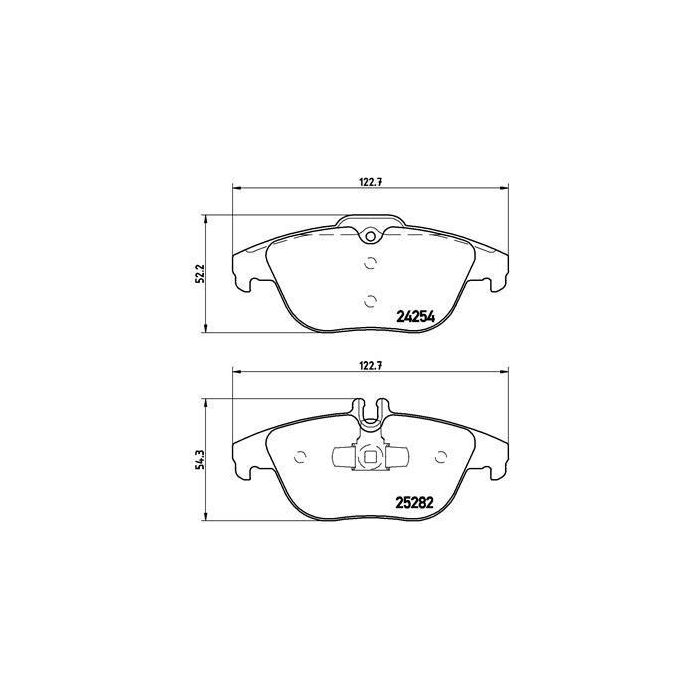 Bromsbelägg Brembo 02-P50104