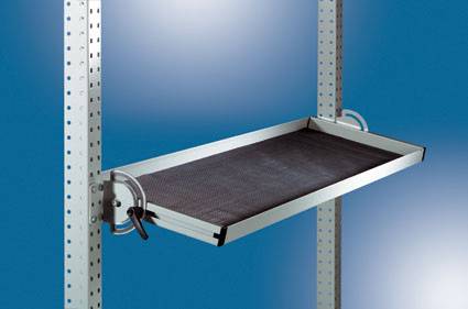 Manuflex ZB3926 Räffelgummiinlägg för lutningsbar hyllkonsol med bredd = 838, BxDxH 838 x 195 x 3 mm