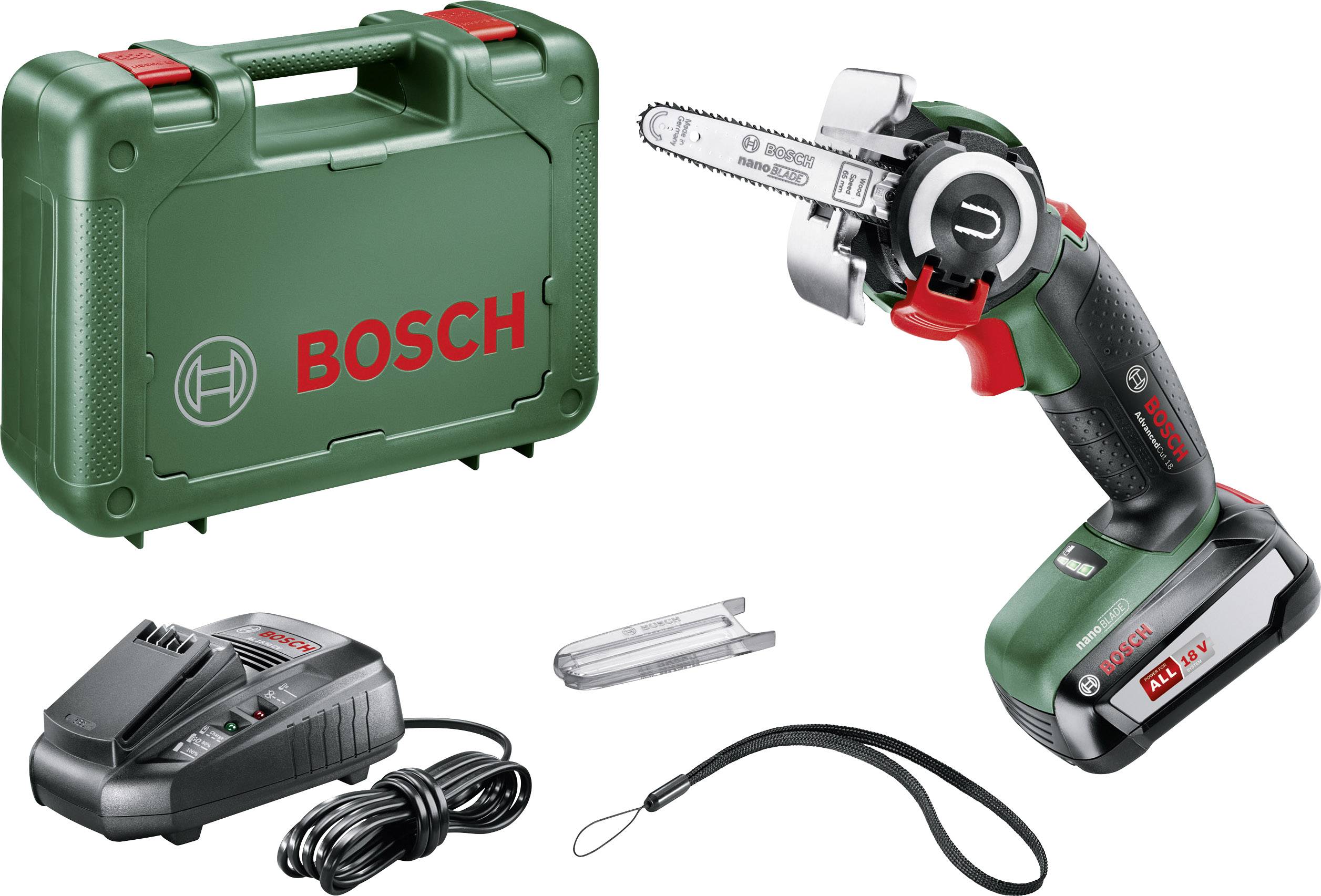 Bosch Home and Garden AdvancedCut 18 Multisåg Batteridriven 06033D5101 inkl. 1x batteri, inkl. väska 18 V 2.5 Ah