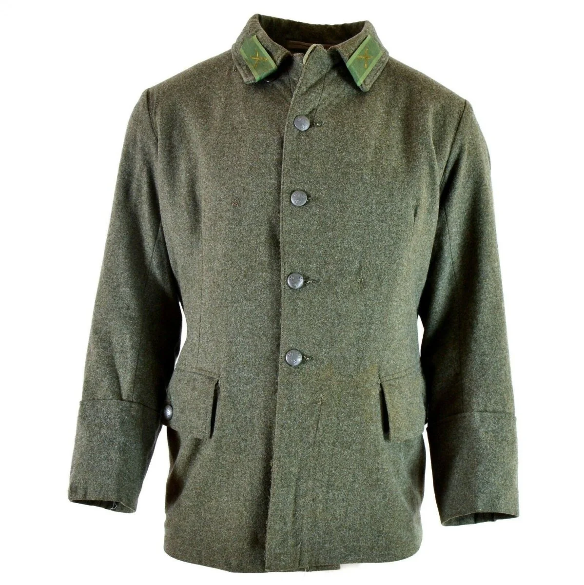Äkta WWII Vintage Swedish Army Wool Uniform Jacket M39 1940’s Military Grey