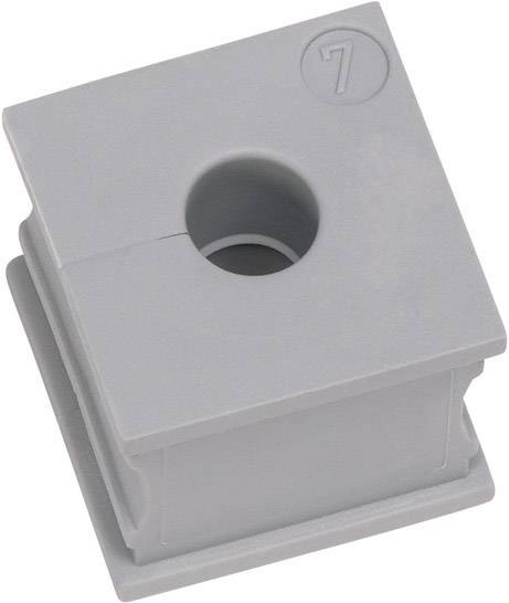 Icotek KT 7 N/A slitsad Kläm-Ø (max.) 8 mm Elastomer Grå 1 st
