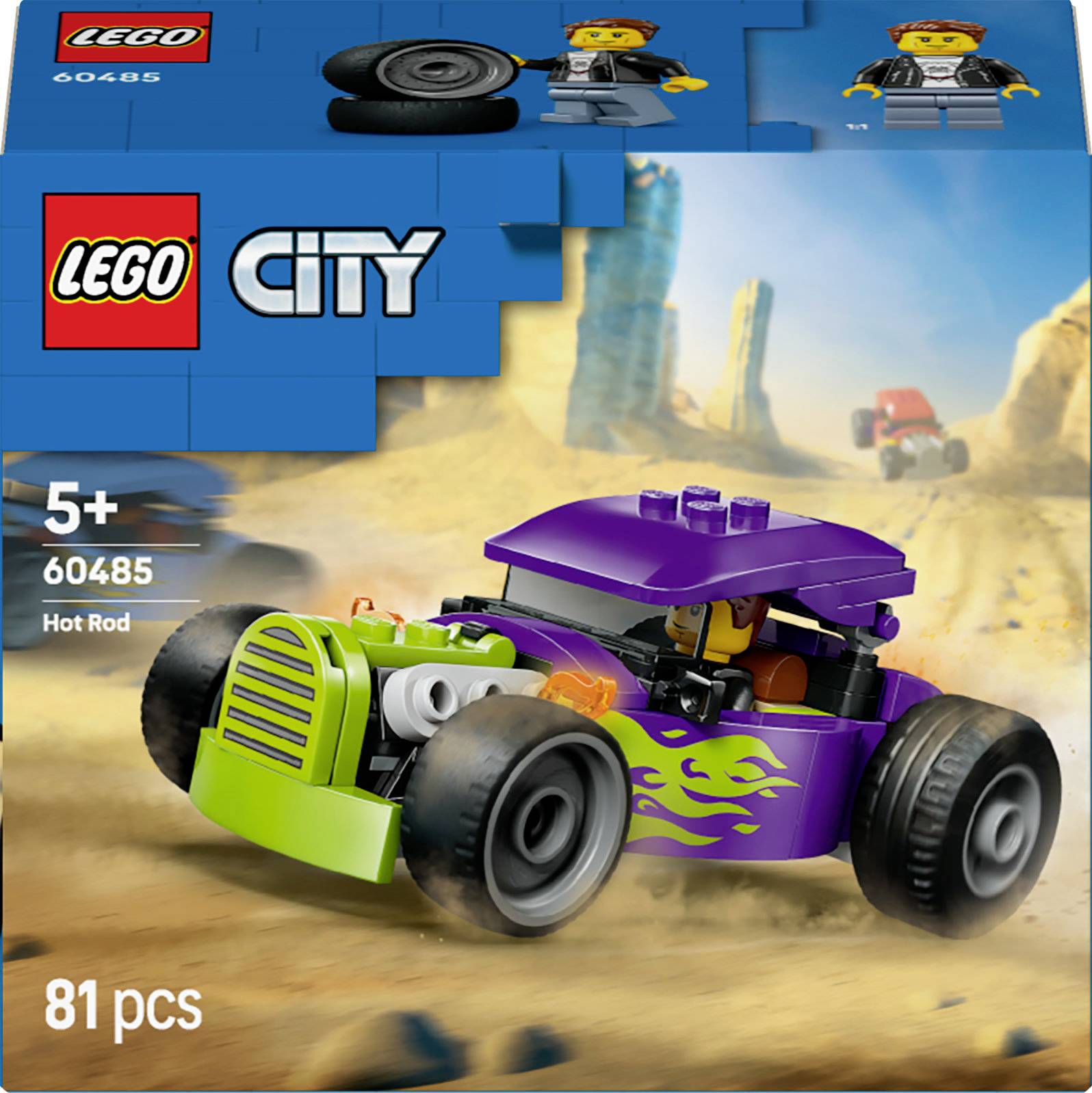 LEGO® CITY 60485 Hot Rod (60485); byggsats med minifigur