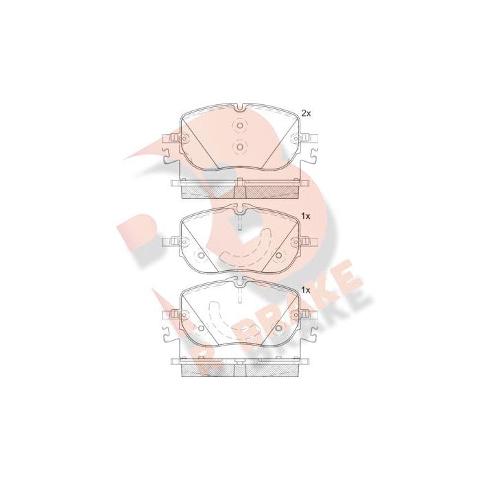 Bromsbelägg R Brake 02-RB2432