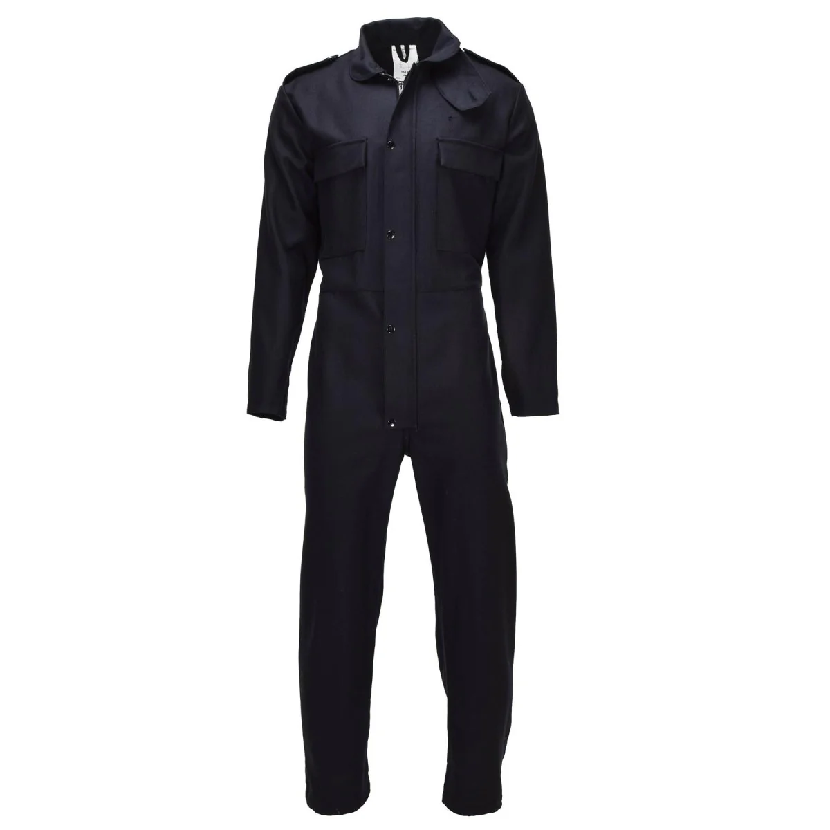 Original brittisk militär ulloveraller Front Zip Button Stängning Svart