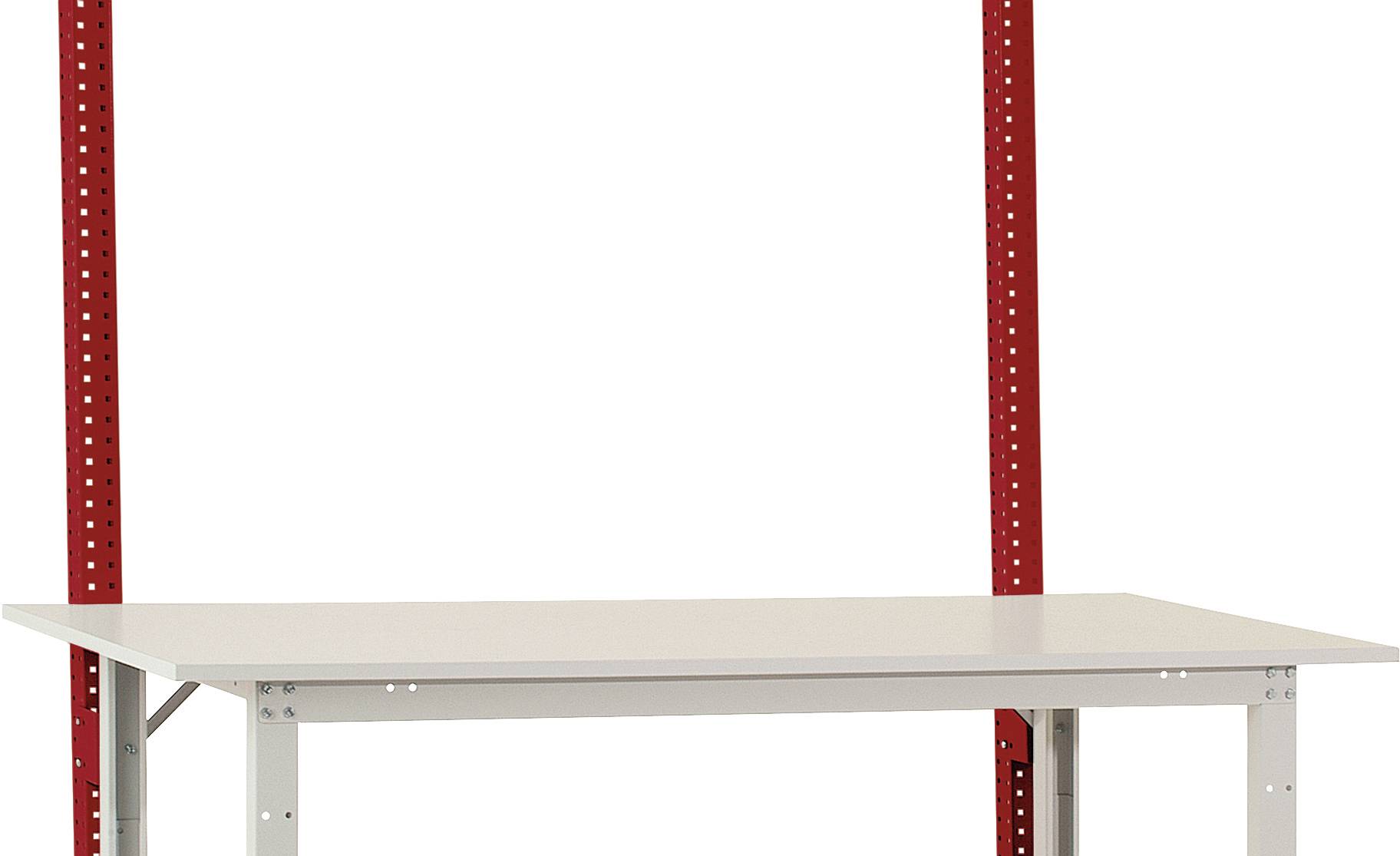 Manuflex AS1661.3003 Byggpelare i rubinröd RAL 3003 för alla PACKPOOL standard packbord, användbar höjd 600 mm