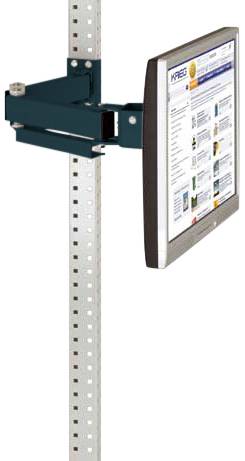 Manuflex ZB3639.7016 Monitorhållare för UNIVERSAL och PROFFS med 500 mm dubbellänk, VESA-adapter 100 mm, i antracit RAL