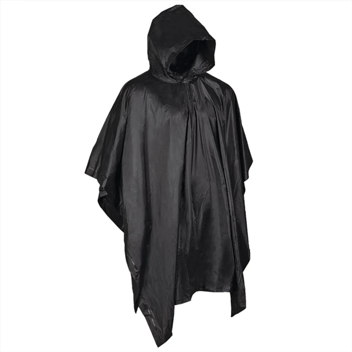 MIL-TEC Poncho Hooded mångsidig vattentät nätväska medföljer Svart