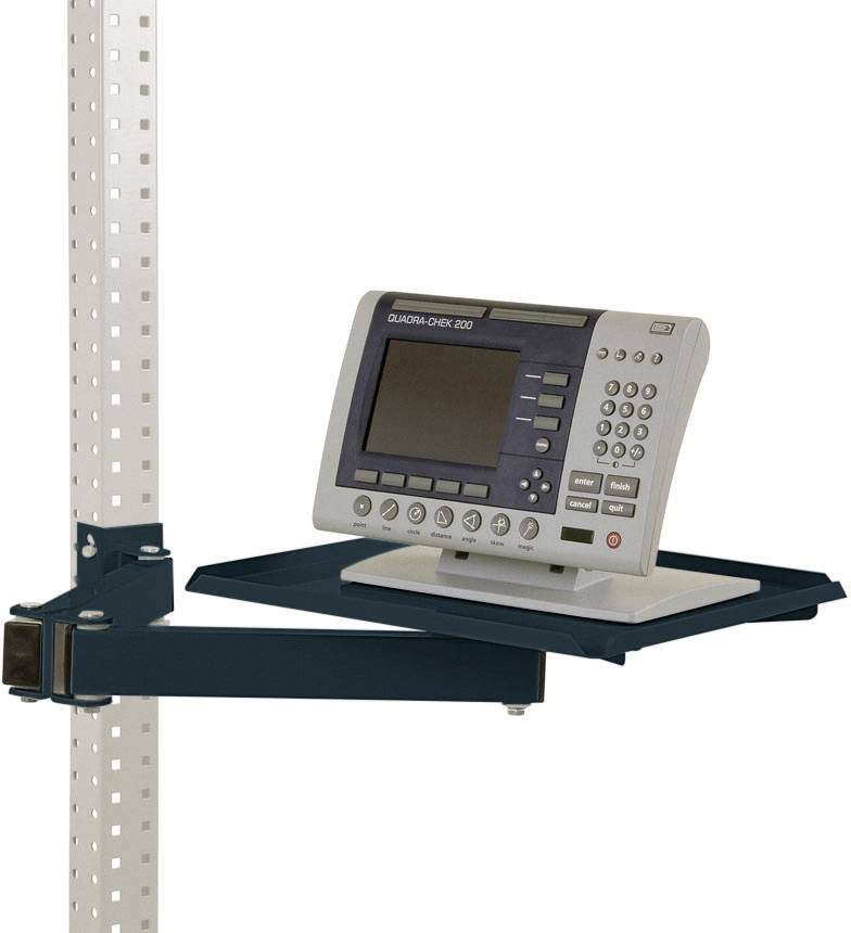Manuflex ZB3568.7016 Förvaringsskiva, vridbar för UNIVERSAL och PROFI, BxD 370 x 370 mm, med dubbellänkade svängarmar