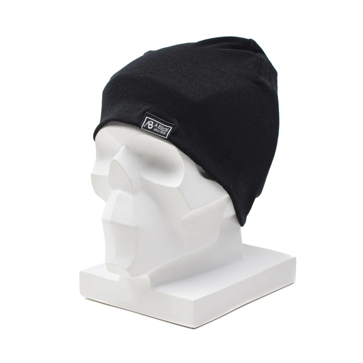 A.Blochl Merino Wool Watch Cap Sports vandring huvudbonader andningsbar mössa svart