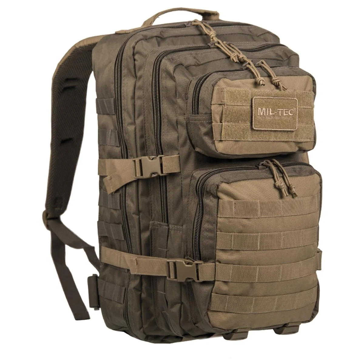 MIL-TEC U.S. Assault Ranger vandring ryggsäck Olive Trekking Rucksack 20L Daypack