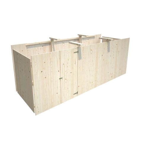 Palmako 102787 Förråd inv. 10,9 m², till Karl 101039, impr. natur