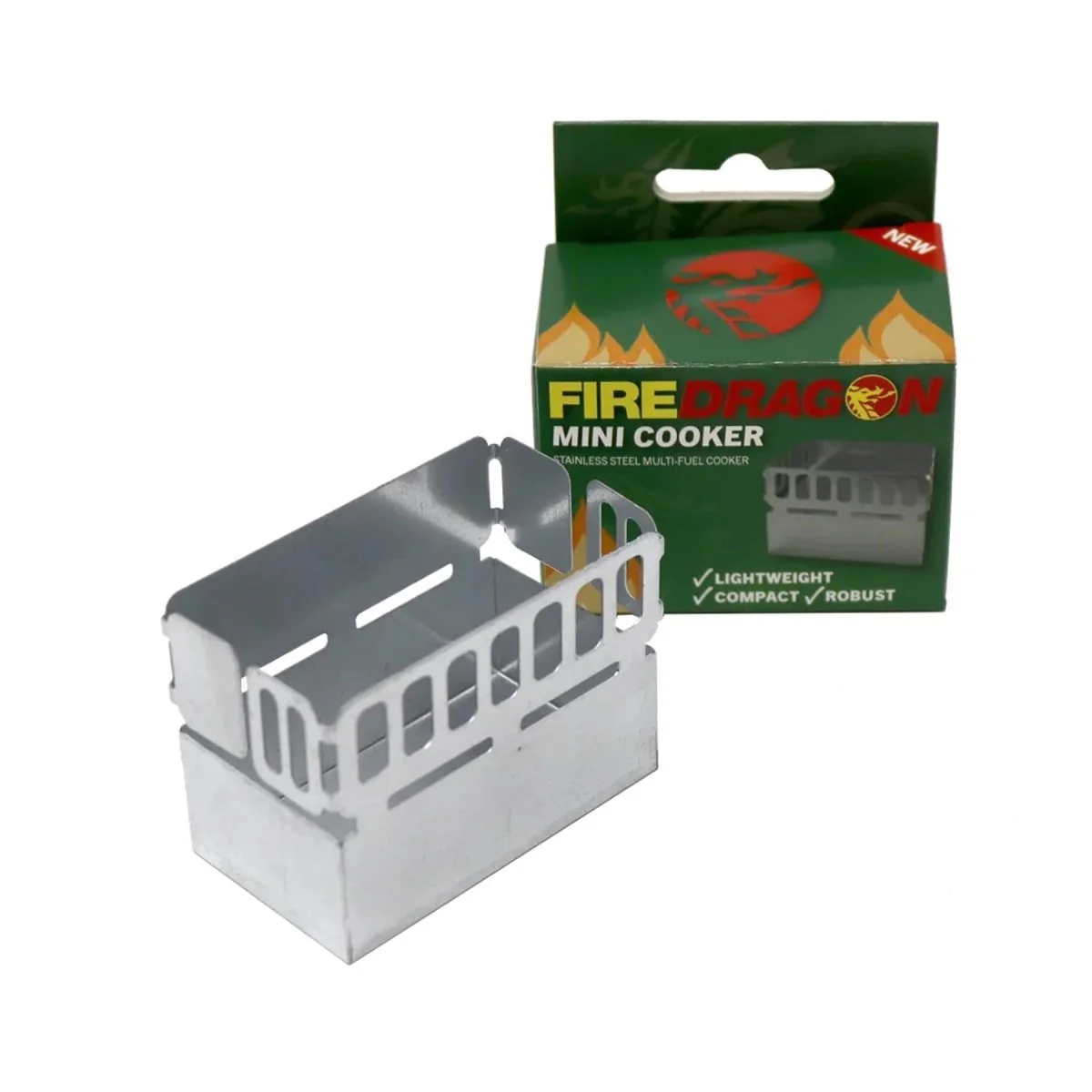 BCB FireDragon Mini Cooker MK2 utomhus robust camping vandringsspis i aluminium