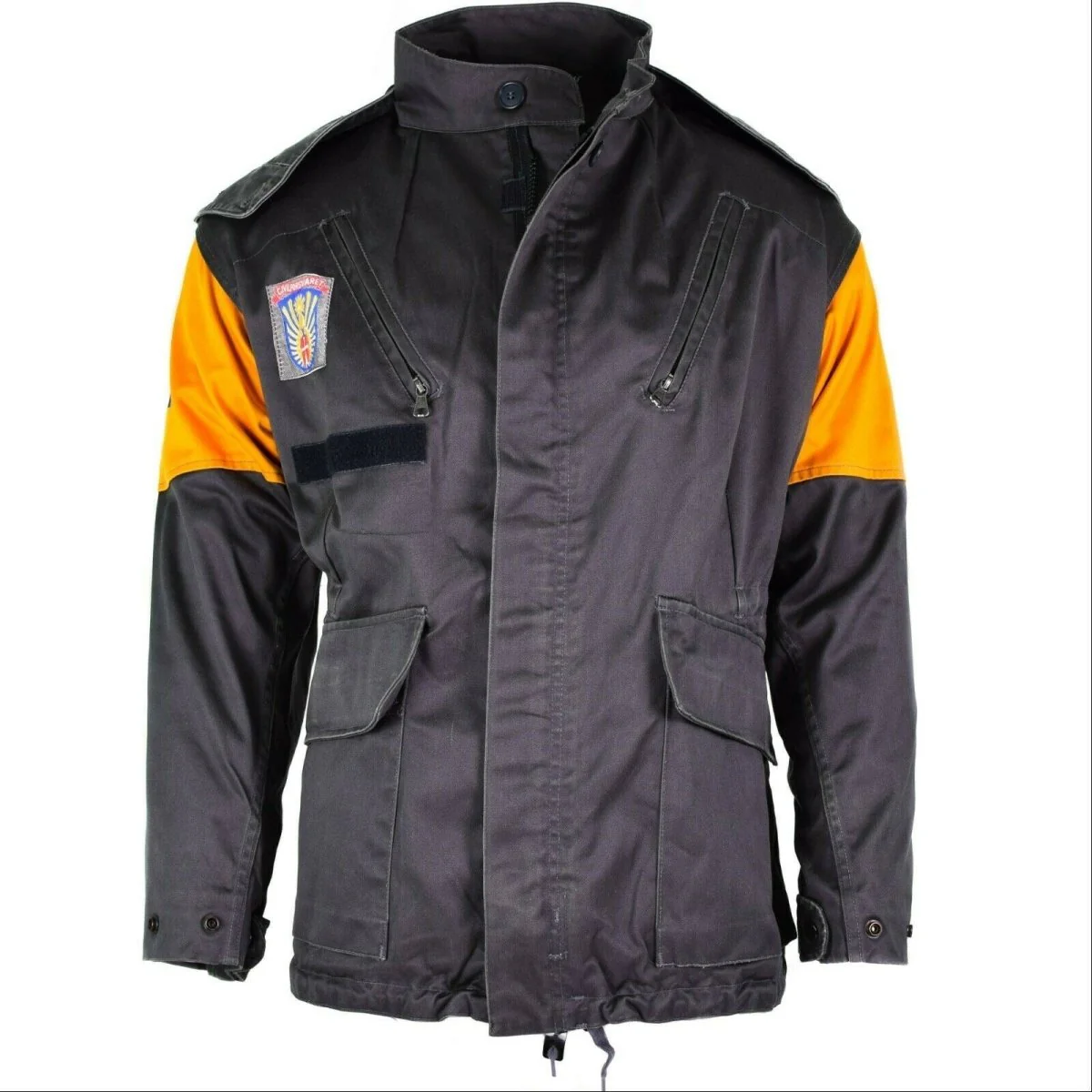 Original dansk armé stridsjacka M84 Danmark Civil Defense Grey Field Surplus