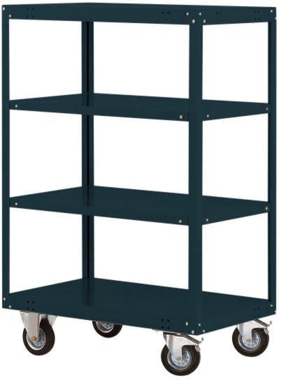 Manuflex TRANSOMOBIL TP4133.7016 Hyllvagn höjdjusterbar Stål pulverlackerat Antracit