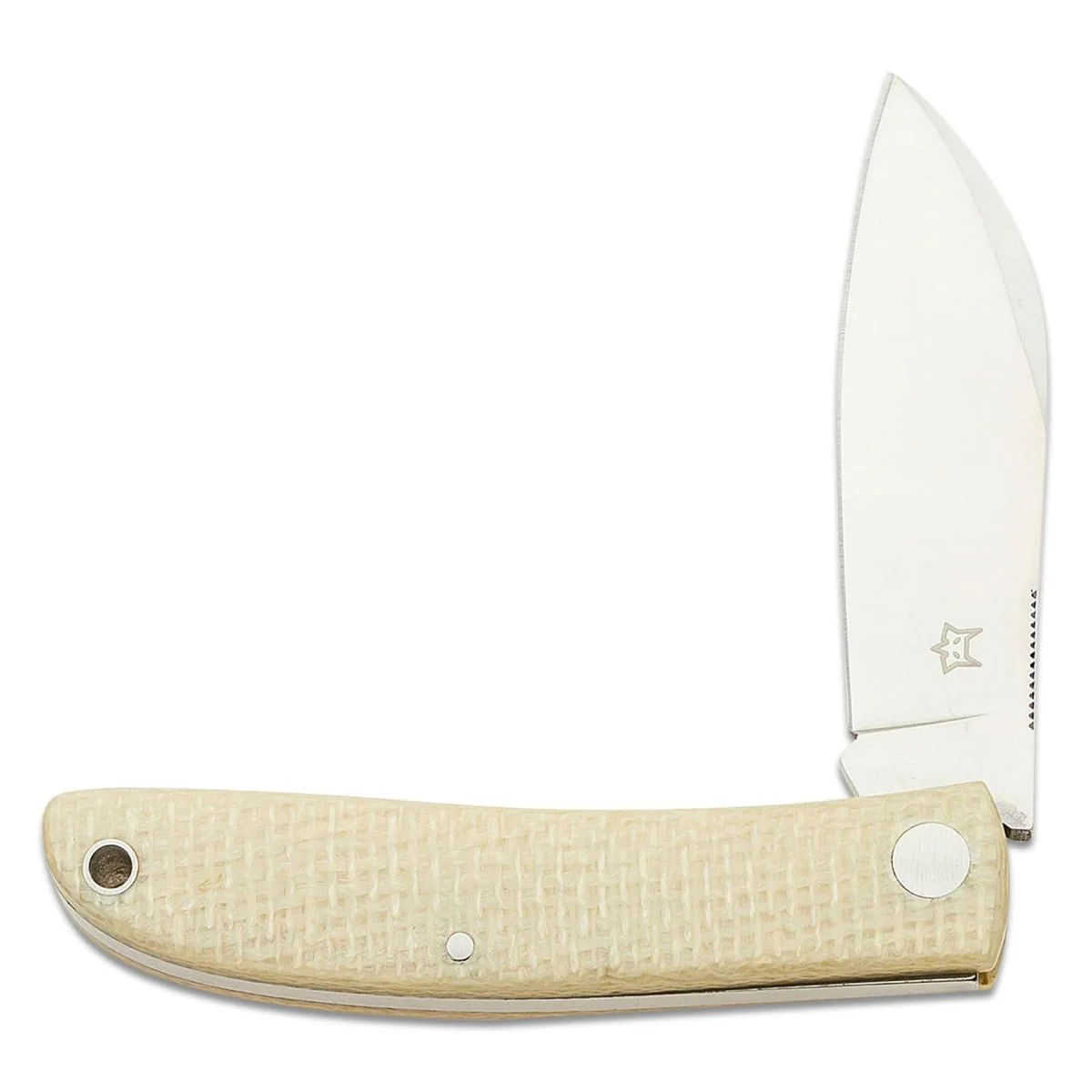 Rävknivar LIVRI Vikbar fickkniv 61 HRC M390 stål Fårfotsform micarta