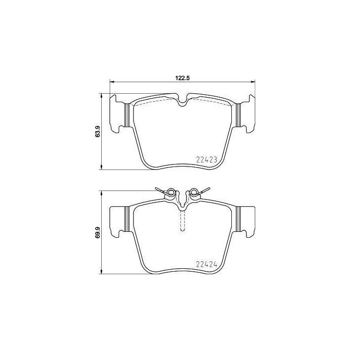 Bromsbelägg Brembo 02-P50133