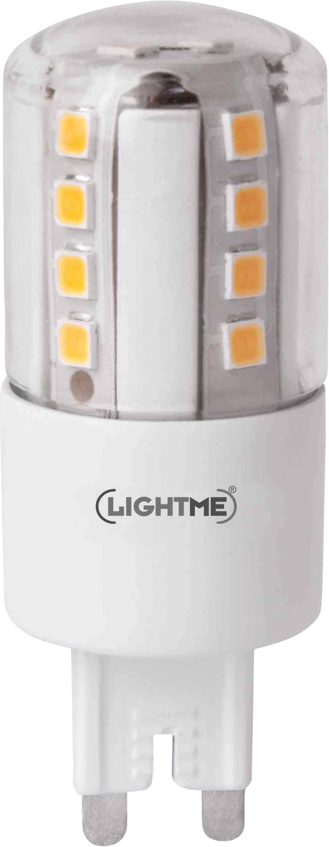 LightMe LM85334 LED-lamp EEK E (A – G) G9 Stiftsockel 4.8 W = 48 W Varmvit (Ø x L) 19 mm x 56 mm ej dimbar 1 st