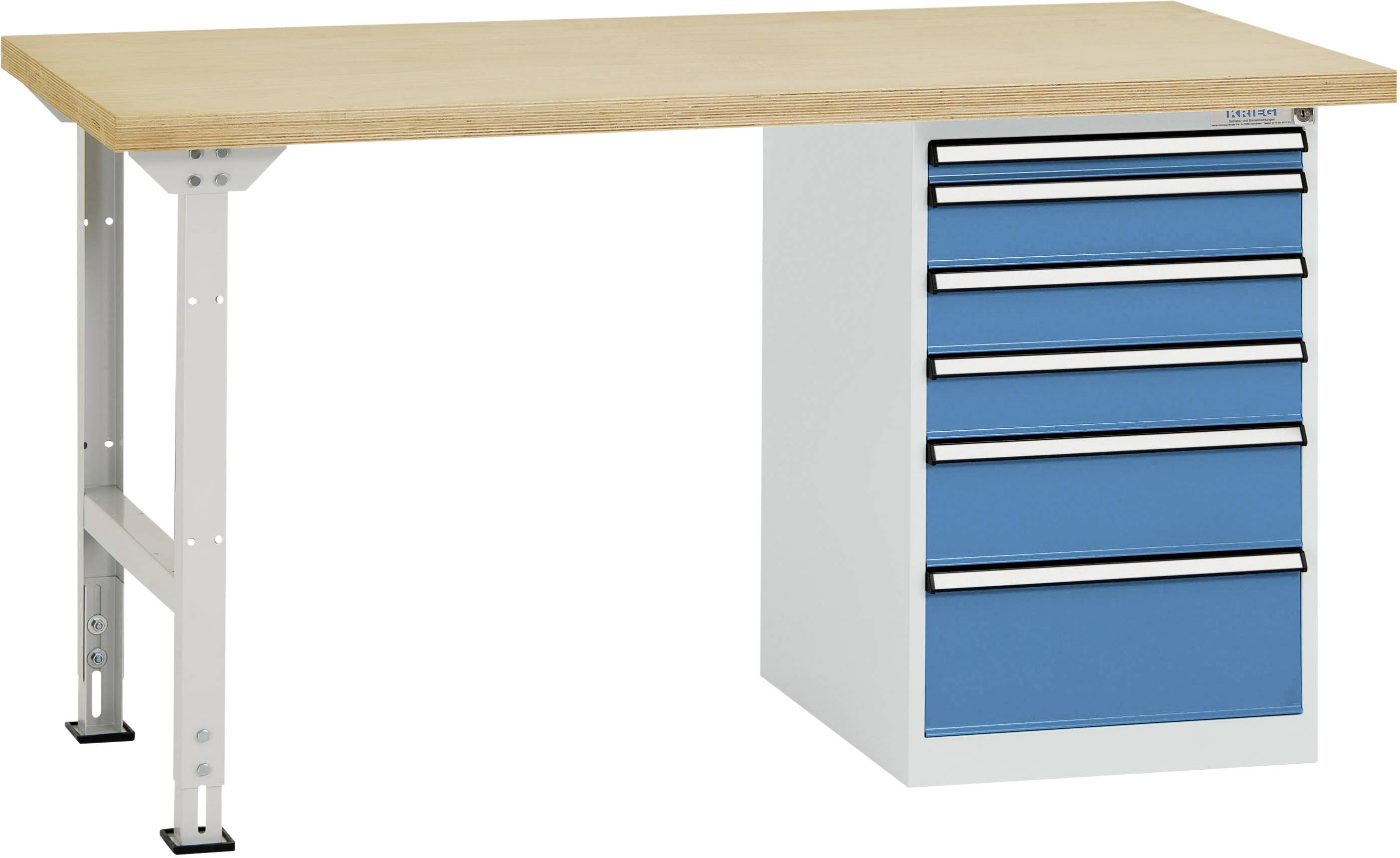 Manuflex TP5088.5012 Arbetsbänksystem Ljusblå (RAL 5012)