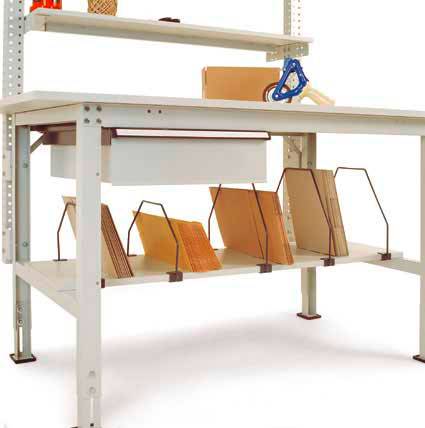 Manuflex AS1132 Mellangolv med bygel för PACKPOOL packbord = 1750 mm, BxDxH= 1500 x 500 x 560 mm