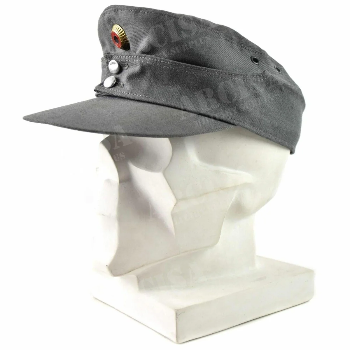 Original tyska arméns bergskåpa Gebirgsjäver grå militärhatt