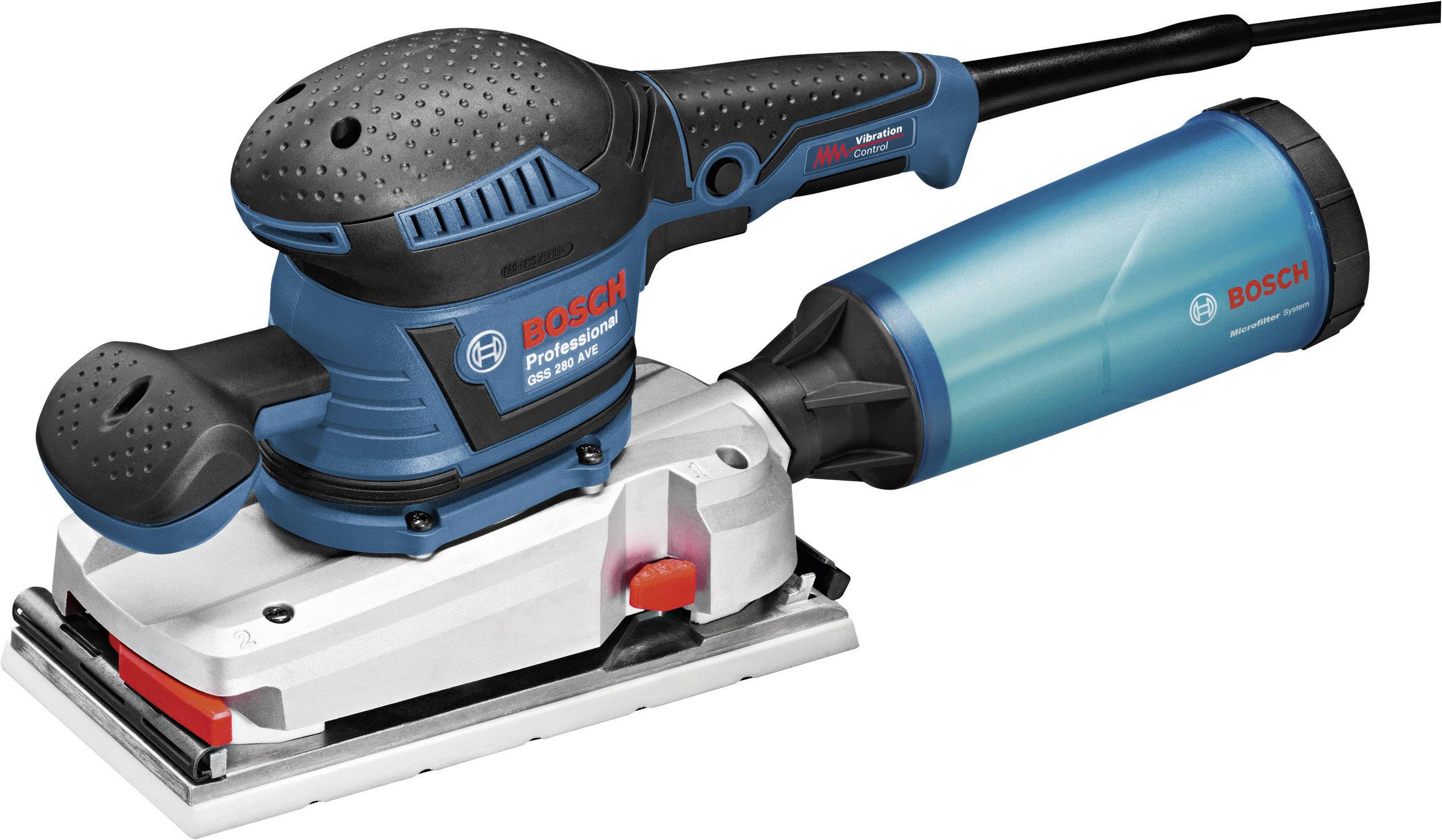 Bosch Professional GSS 280 AVE 0601292901 Slipmaskin inkl. väska 350 W 114 x 226 mm