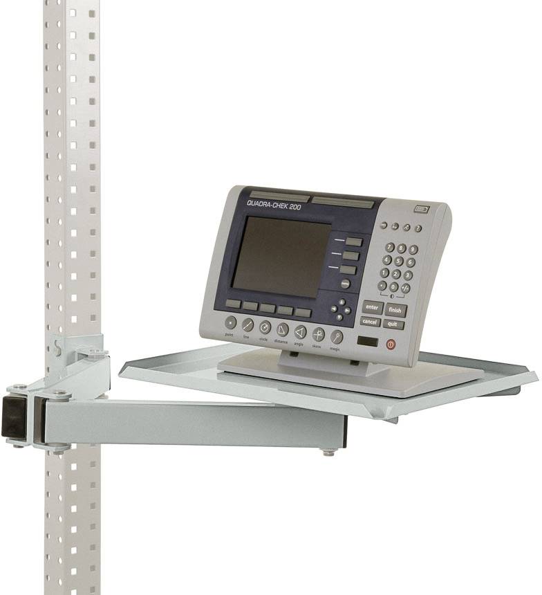 Manuflex ZB3568.7035 Förvaringsskiva, vridbar för UNIVERSAL och PROFI, BxD 370 x 370 mm, med dubbellänkade svängarmar