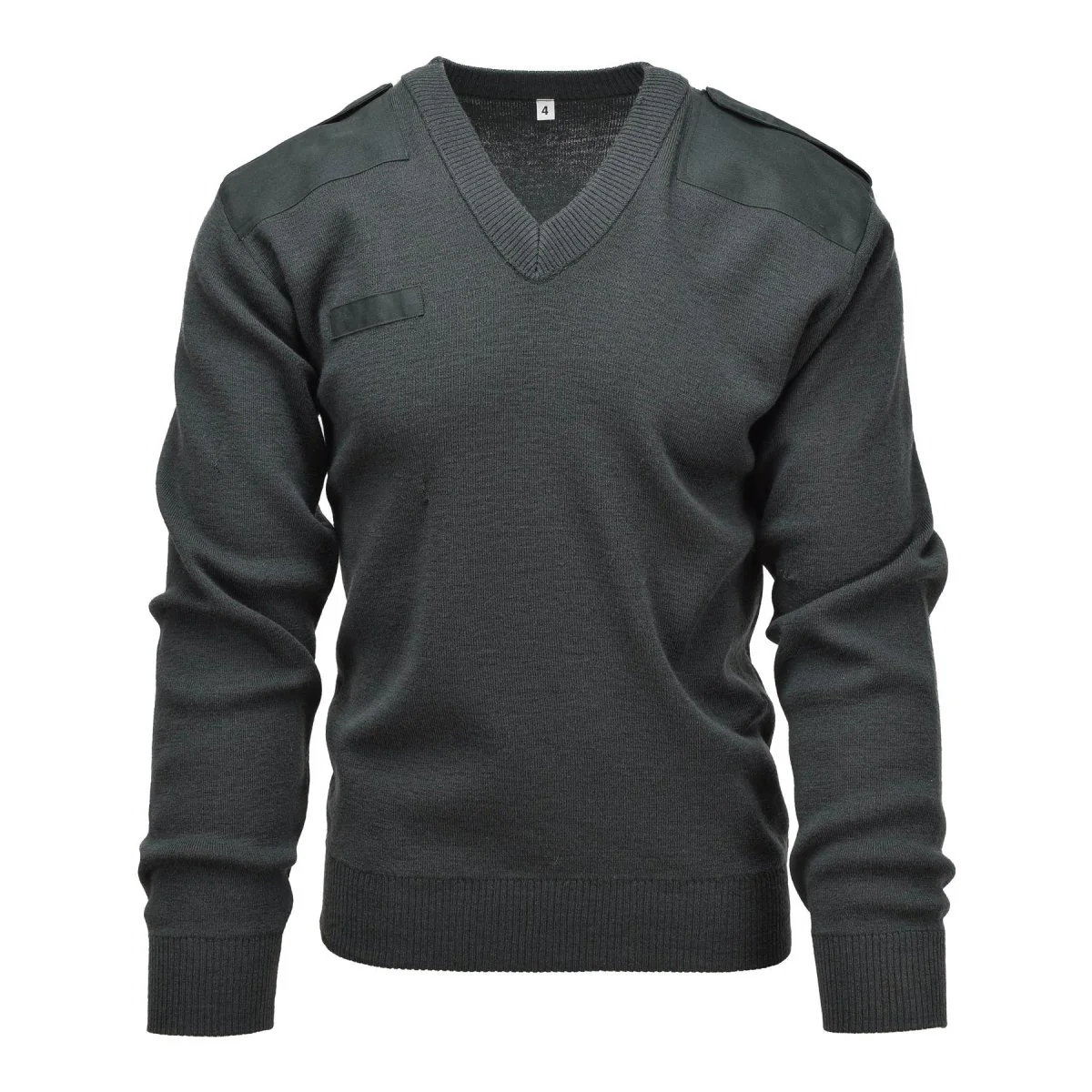 Äkta holländska armétröja Pullover Commando Jumper V-ringning Pullover Dark Green