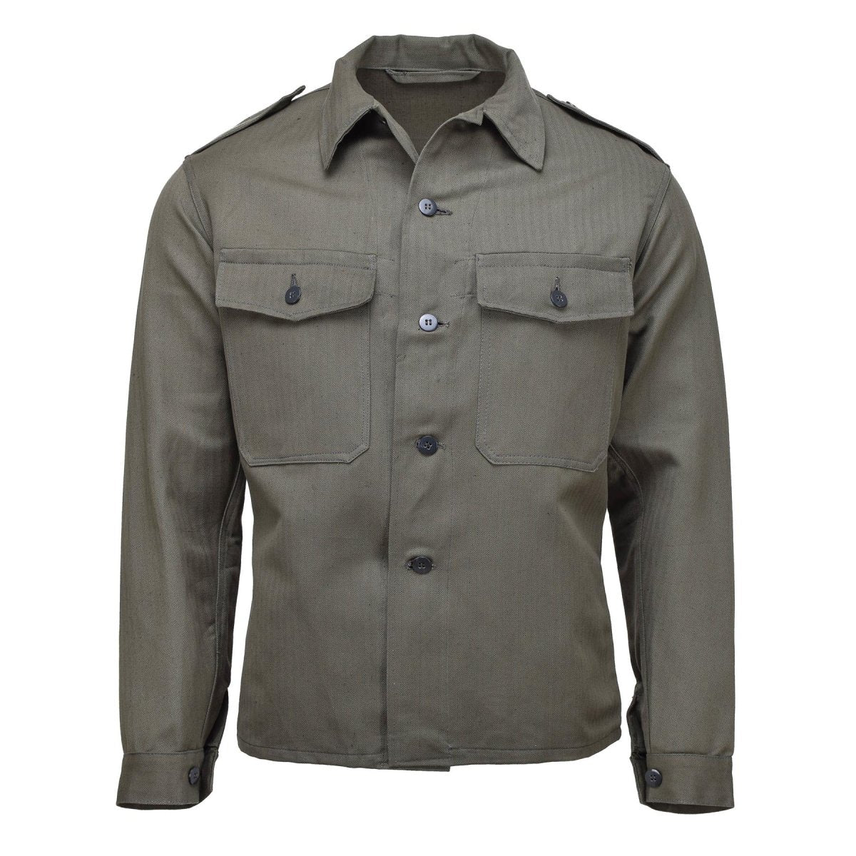 Original Österrikisk militär M59 Field Jacket Vintage WWII Troops Shirt Olive New
