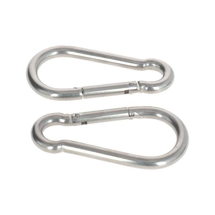 Karbinhake DIN5299 C 8x80mm, 113Kg Rostfritt stål (2-pack) Valeryd 73-6729063