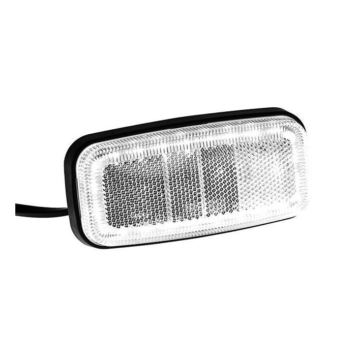 LED Positionsljus  125x60x24mm Vit 12-36V, kabel Valeryd 73-3172029