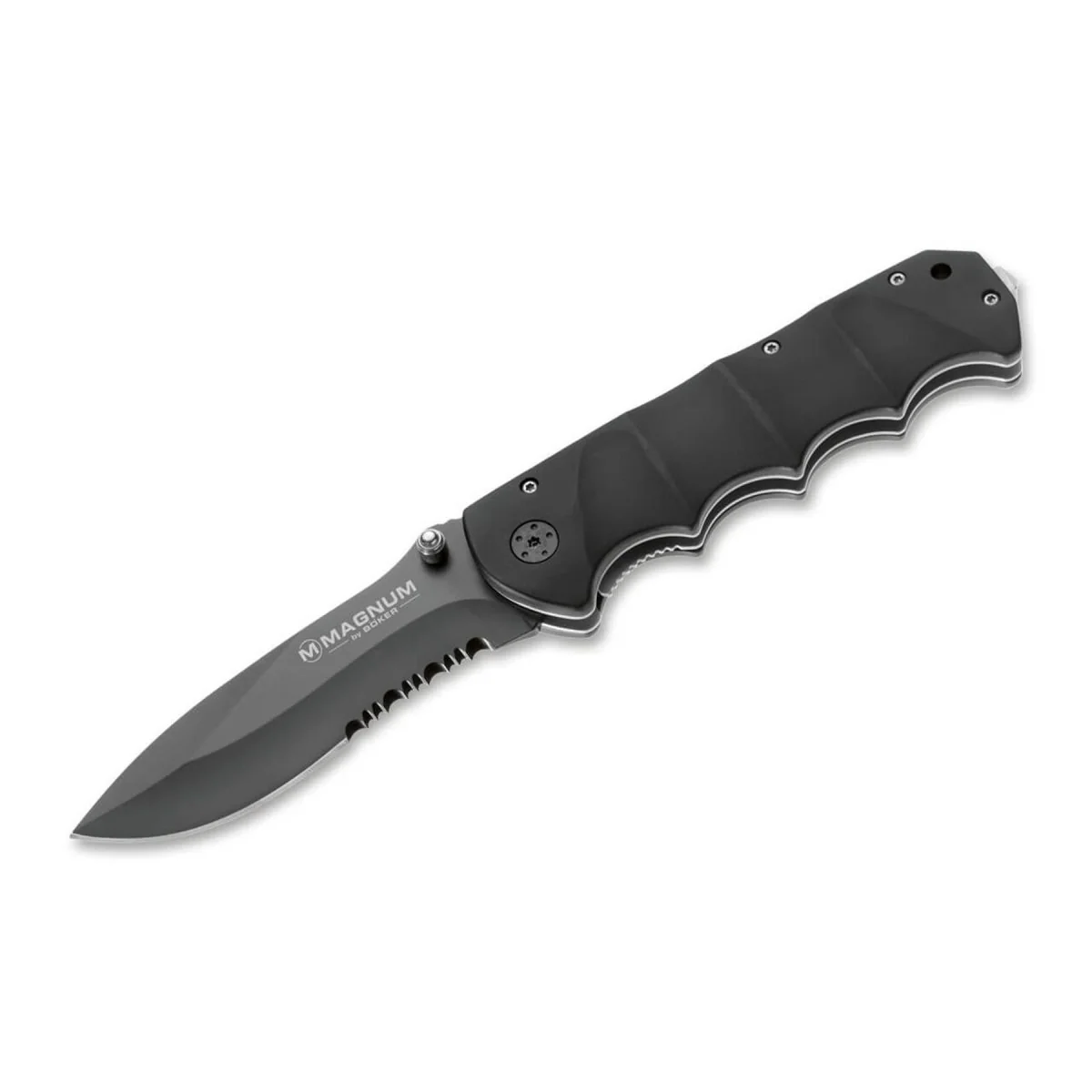 BOKER Black Spear fickkniv svart belagd 440A rostfritt stål aluminium handtag