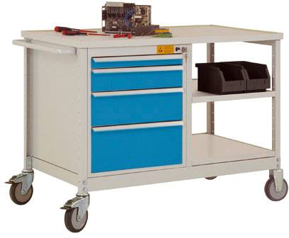 Manuflex LW1002.5012 Mobil arbetsbänk Ljusblå (RAL 5012)