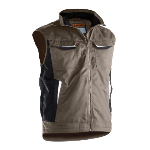 Jobman 7517 Väst khaki, fodrad Khaki