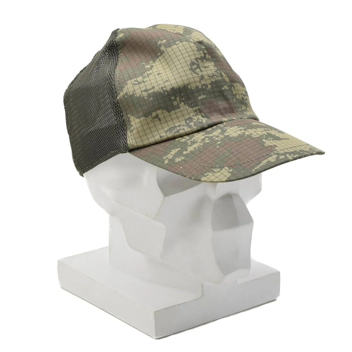 Original Turkish Military Field Cap Snapback Ripstop Mesh Insert M2008 Camo