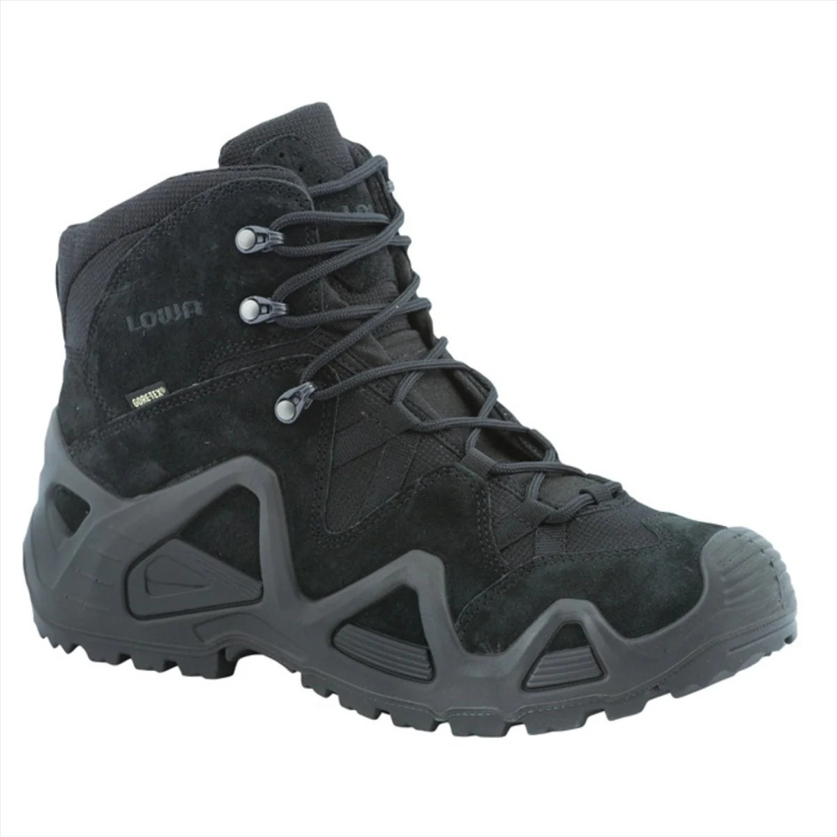 LOWA Zephyr GTX MID TF Tactical Combat Boots Vattentät Andas Mocka Svart