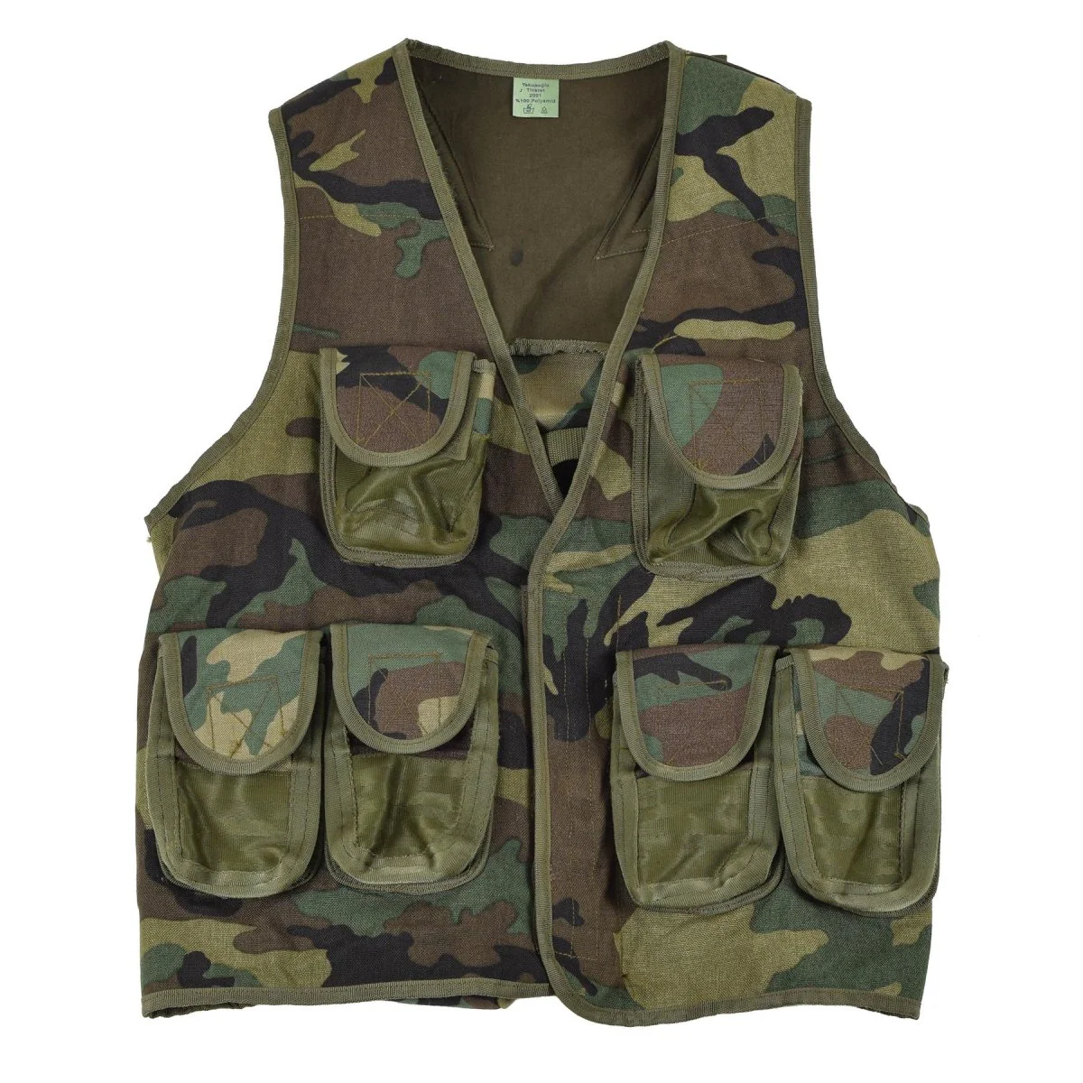 Original Nato Tactical Vest Woodland Camouflage Multi Pockets Field Army New