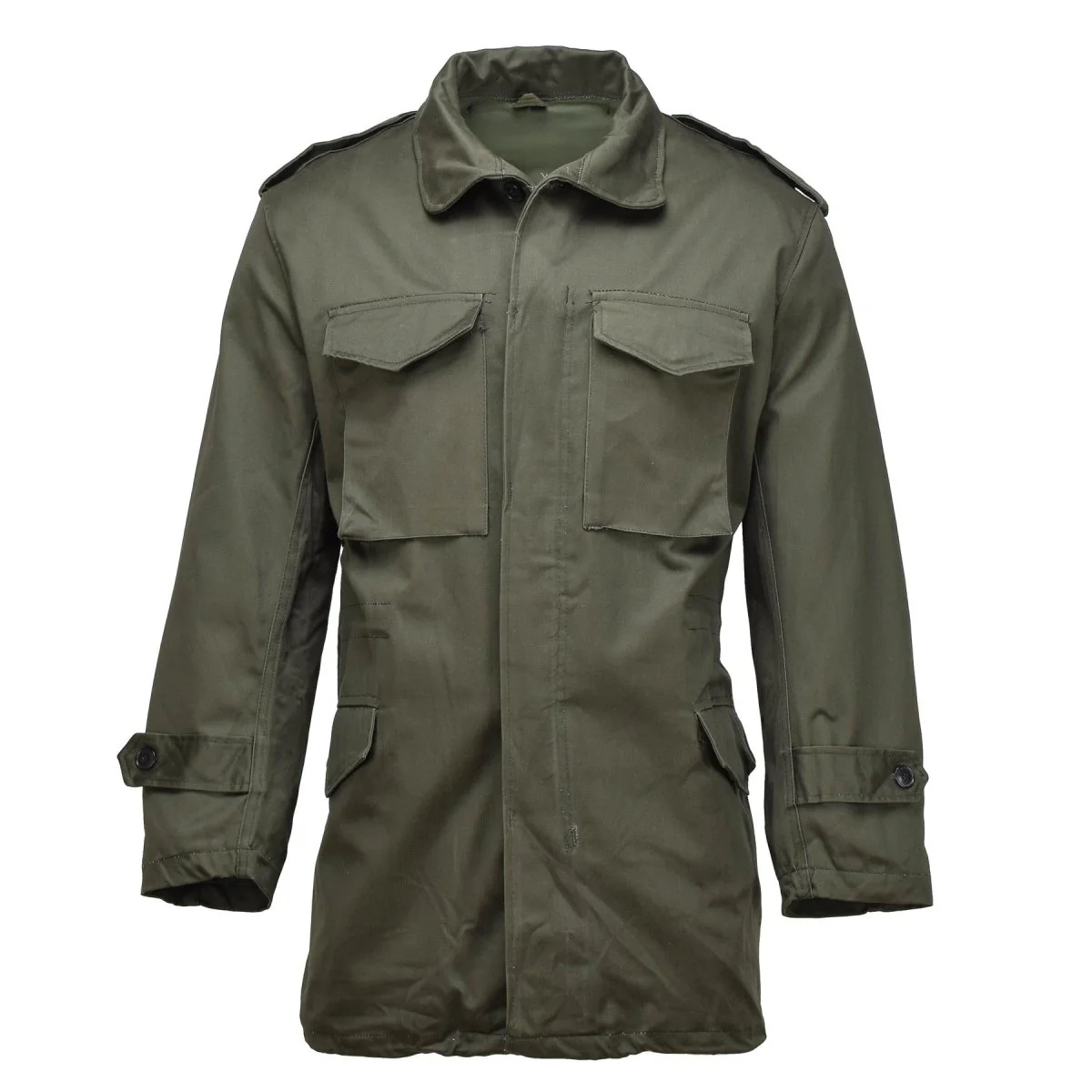 Original grekisk militär M65 Field Uniform Jacket Olive Army Surplus Parka Ny