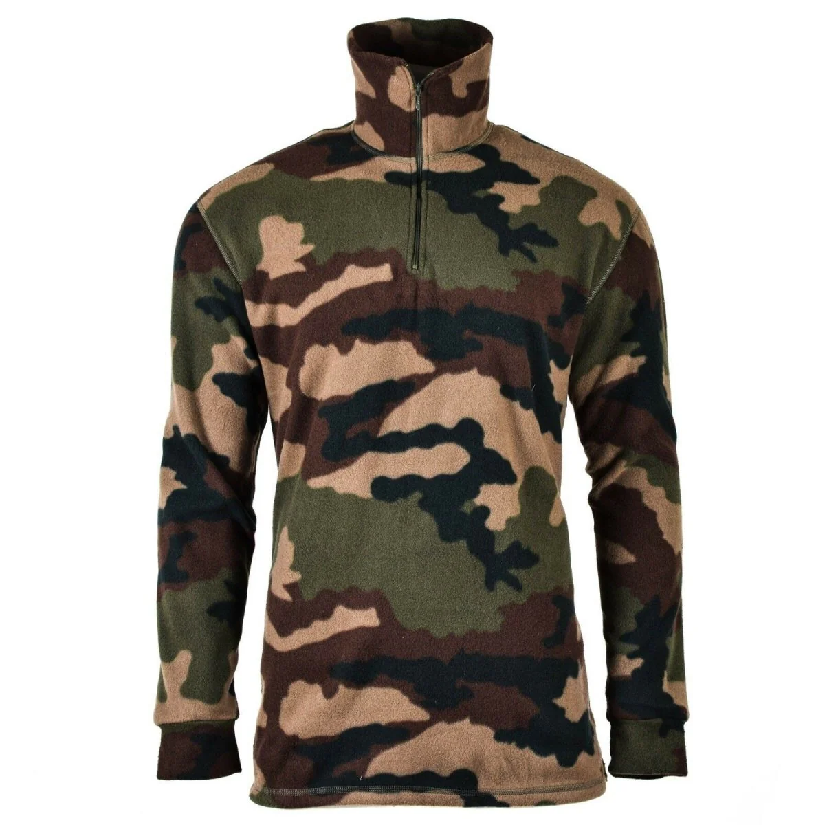 Original fransk armé skog camo CCE skjorta fleece NYHET