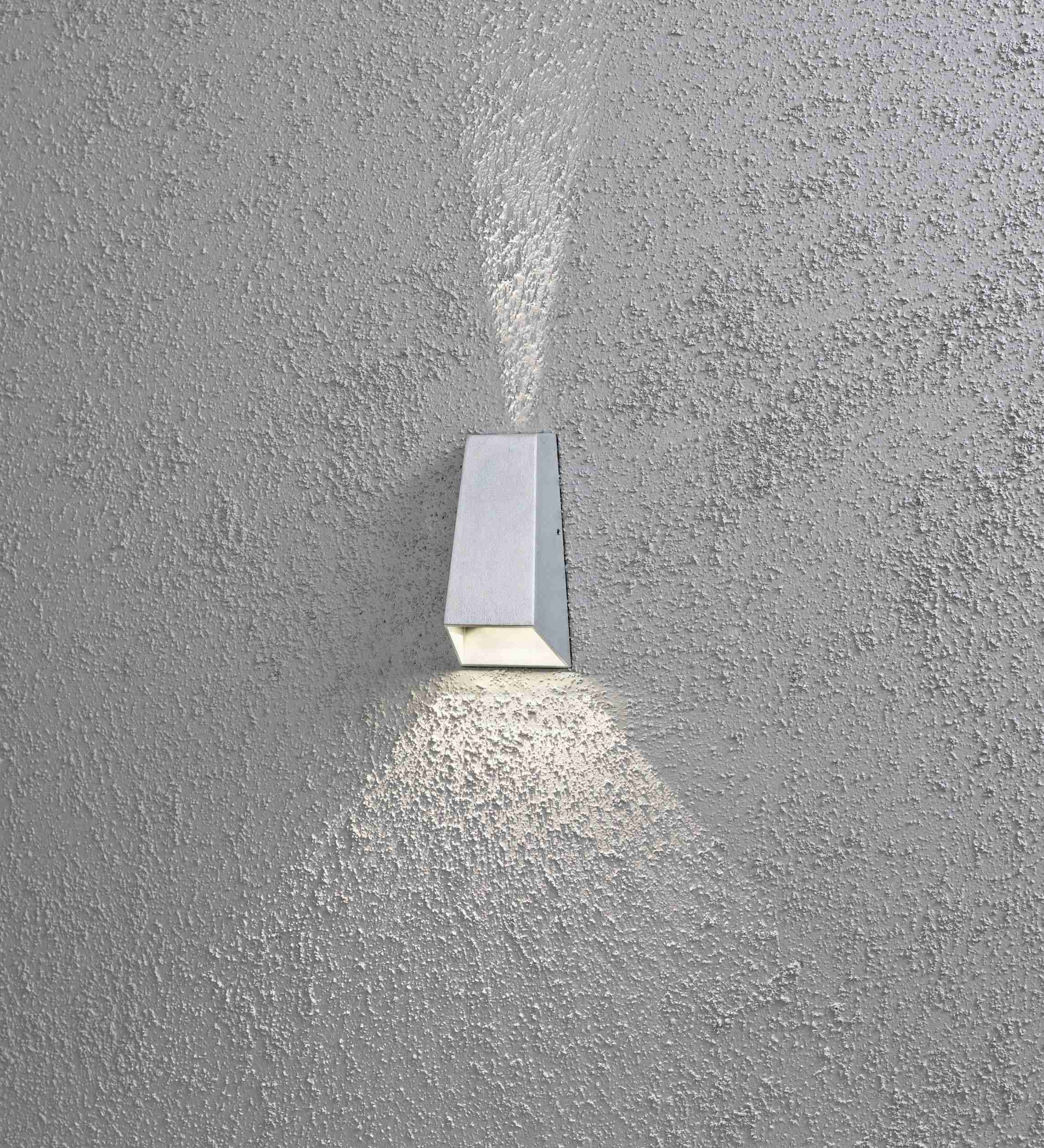 Konstsmide Gnosjö Konstsmide AL 7911-310 LED-utomhusväggbelysning EEK: G (A – G) LED LED fast installerad 6 W Silver-grå