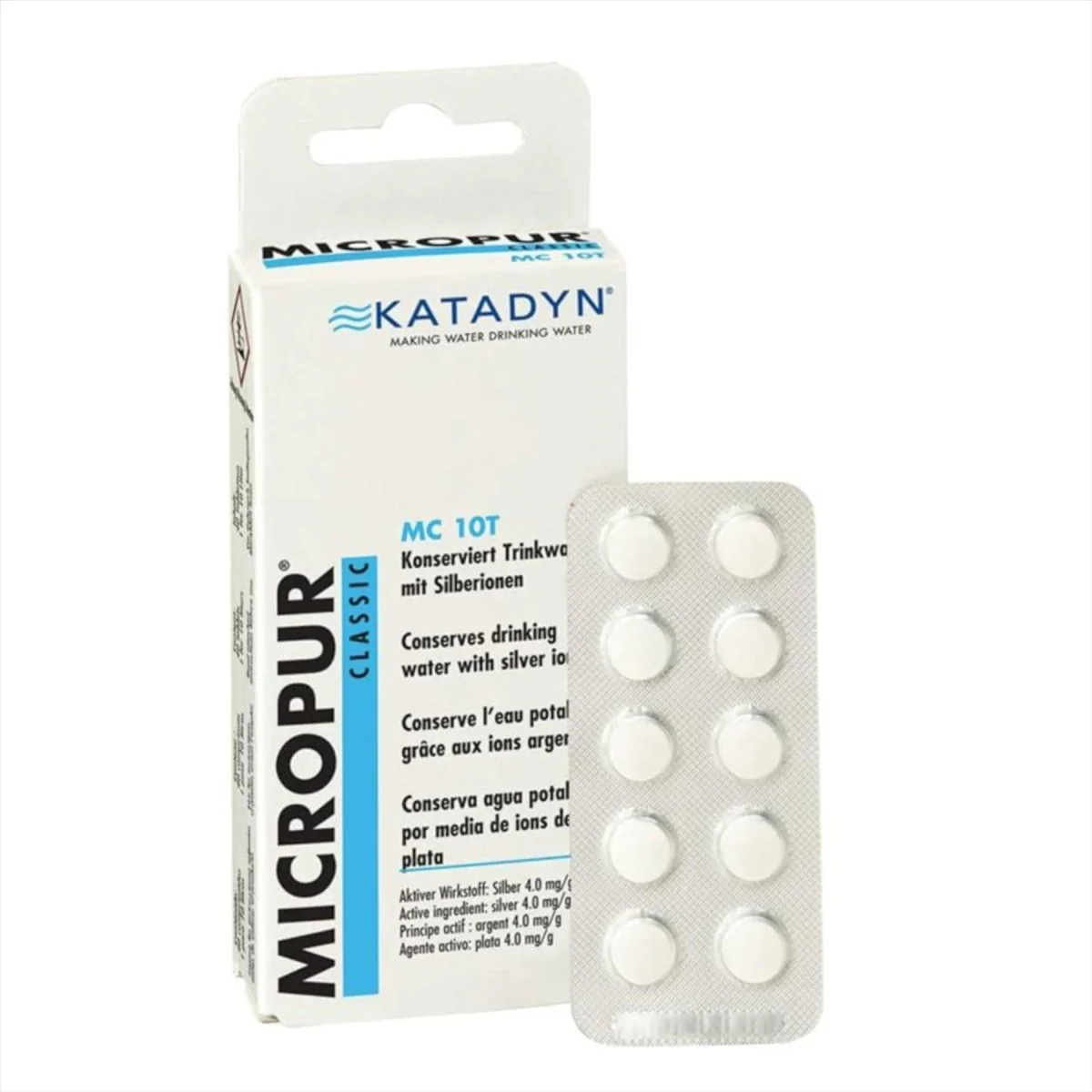 Katadyn Micropur Classic MC 10T vattenreningstabletter 40st 10L styck