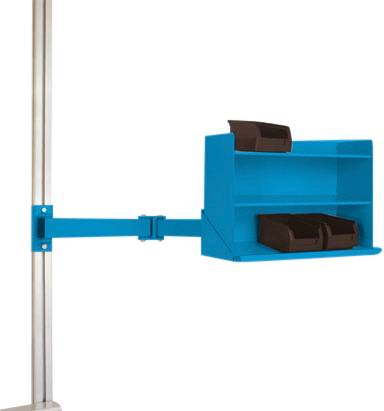 Manuflex LZ8248.5012 ESD ESD-insiktslådans hyllhållare för UNIVERSAL och CANTOLAB med dubbellänk, B x D x H= 435 x 165 x