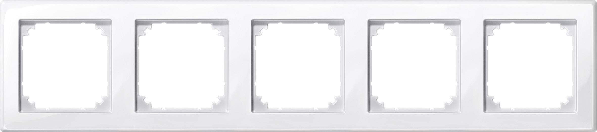 Merten 5x Täckram M-Smart Polarvit skimrande 478519