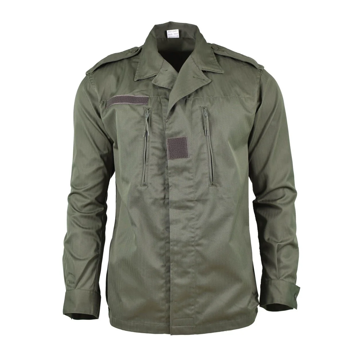 Äkta franska armé F2 Combat Jacket Militär fråga överskottsskjorta oliv od ny